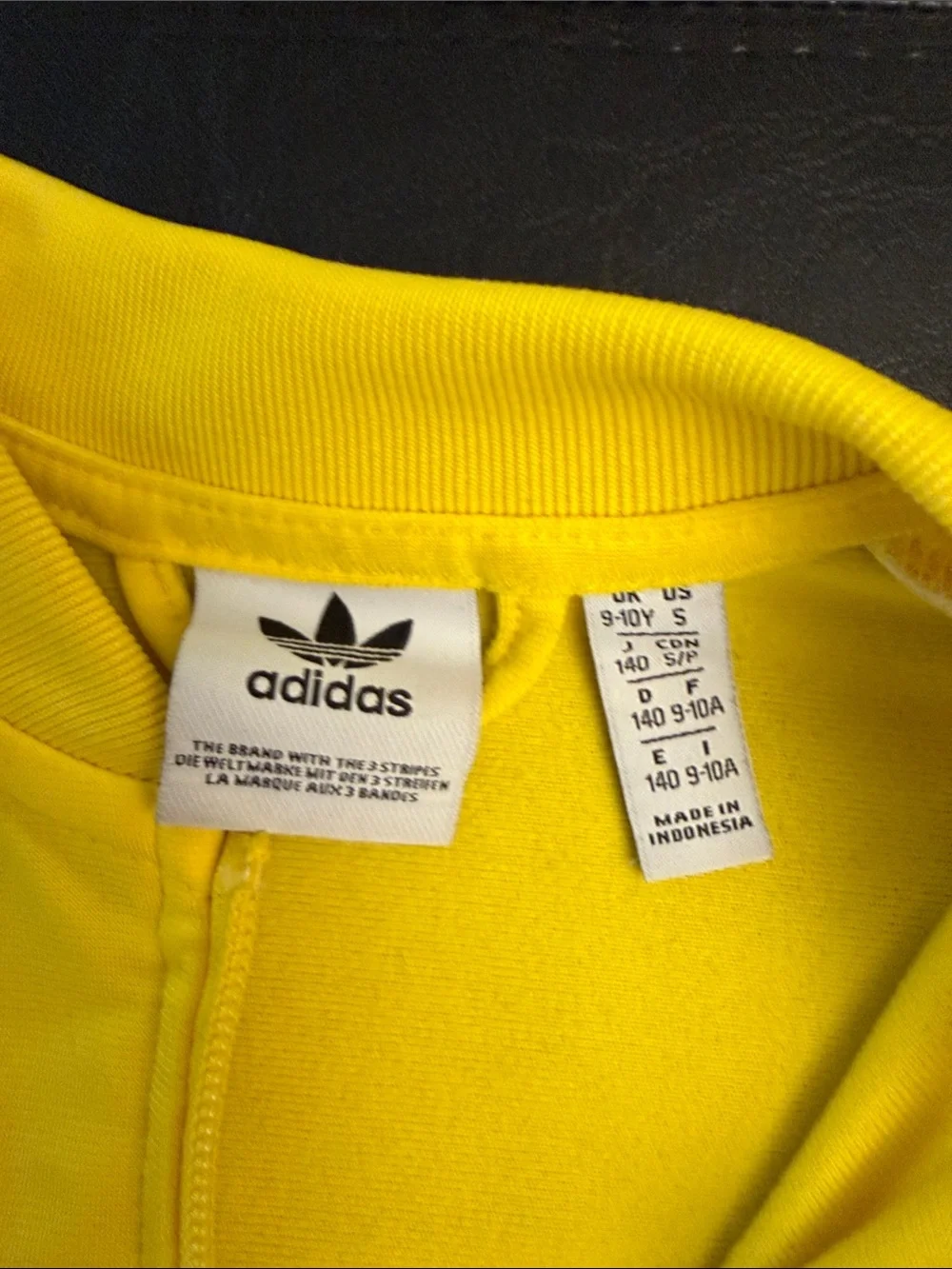adidas Kids Yellow Track Jacket with White 3-Stripes & Womens’ Cap Bundle